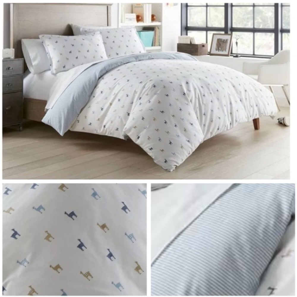 Poppy & Fritz KING Cotton Llama Duvet Set